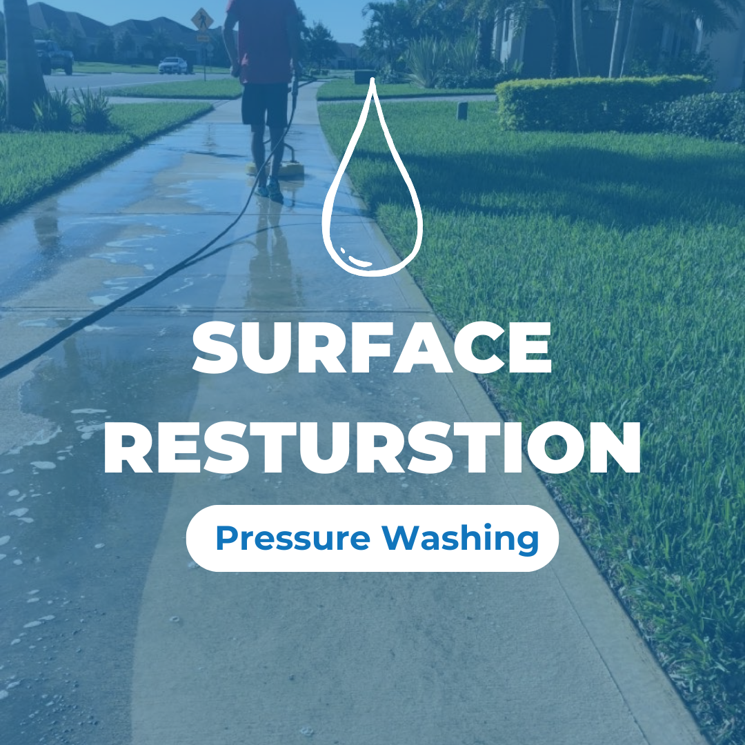 Pressure Washing Sidewalk in Viera Florida 